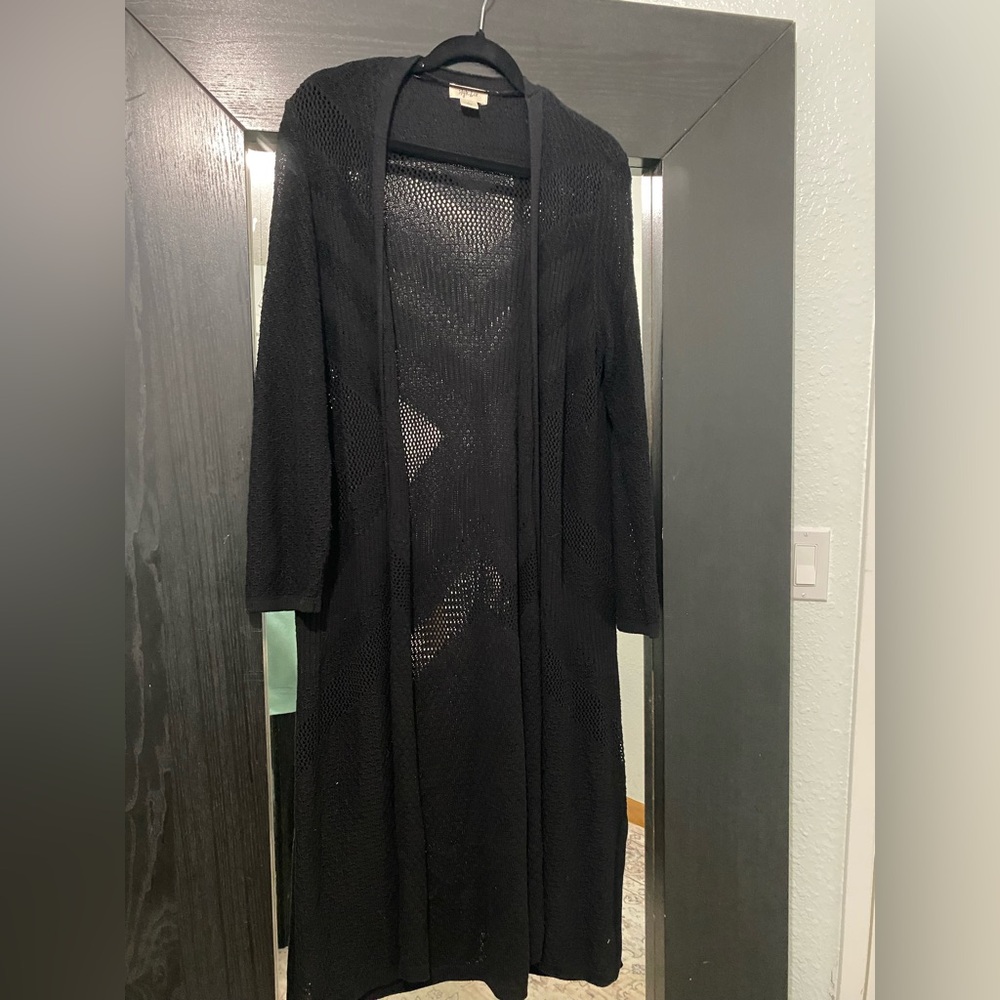 Black cardigan